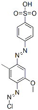 p-[[4-(chloroazo)-5-methoxy-o-tolyl]azo]benzenesulphonic acid CAS#: 67906-54-1