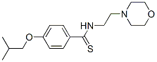 p-Isobutoxy-N-(2-morpholinoethyl)benzothioamide CAS#: 69353-26-0