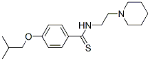 p-Isobutoxy-N-(2-piperidinoethyl)benzothioamide CAS#: 69353-27-1