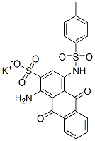 potassium 1-amino-9,10-dihydro-4-[[(4-methylphenyl)sulphonyl]amino]-9,10-dioxoanthracene-2-sulphonate CAS#: 63133-86-8