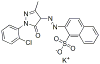 potassium 2-[[1-(2-chlorophenyl)-4,5-dihydro-3-methyl-5-oxo-1H-pyrazol-4-yl]azo]naphthalene-1-sulphonate CAS#: 67875-12-1