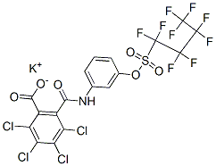 potassium 2,3,4,5-tetrachloro-6-[[[3-[[(nonafluorobutyl)sulphonyl]oxy]phenyl]amino]carbonyl]benzoate CAS#: 68568-54-7