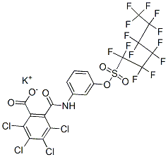 potassium 2,3,4,5-tetrachloro-6-[[[3-[[(tridecafluorohexyl)sulphonyl]oxy]phenyl]amino]carbonyl]benzoate CAS#: 68815-72-5