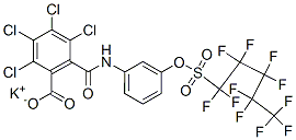 potassium 2,3,4,5-tetrachloro-6-[[[3-[[(undecafluoropentyl)sulphonyl]oxy]phenyl]amino]carbonyl]benzoate CAS#: 68541-02-6