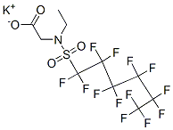 potassium N-ethyl-N-[(tridecafluorohexyl)sulphonyl]glycinate CAS#: 67584-53-6