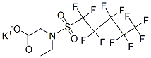 potassium N-ethyl-N-[(undecafluoropentyl)sulphonyl]glycinate CAS#: 67584-52-5