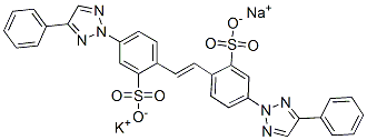 potassium sodium 4,4'-bis(4-phenyl-2H-1,2,3-triazol-2-yl)stilbene-2,2'-disulphonate CAS#: 68057-99-8
