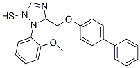 s-Triazole-2-thiol, 5-(4-biphenylyloxymethyl)-1-(o-methoxyphenyl)- CAS#: 68869-47-6