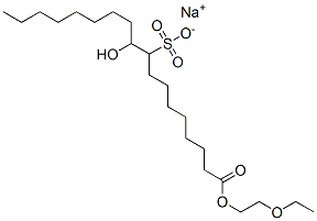 sodium 1-(2-ethoxyethyl) 10-hydroxy-9-sulphonatooctadecanoate CAS#: 67906-29-0