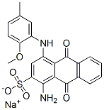 sodium 1-amino-9,10-dihydro-4-[(2-methoxy-5-methylphenyl)amino]-9,10-dioxoanthracene-2-sulphonate CAS#: 67969-95-3