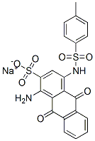 sodium 1-amino-9,10-dihydro-4-[[(4-methylphenyl)sulphonyl]amino]-9,10-dioxoanthracene-2-sulphonate CAS#: 64981-00-6