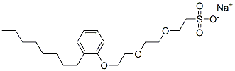 sodium 2-[2-[2-(octylphenoxy)ethoxy]ethoxy]ethanesulphonate CAS#: 67923-87-9