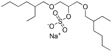 sodium 2-[(2-ethylhexyl)oxy]-1-[[(2-ethylhexyl)oxy]methyl]ethyl sulphate CAS#: 62174-79-2