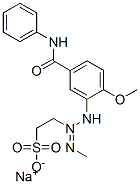 sodium 2-[3-[2-methoxy-5-[(phenylamino)carbonyl]phenyl]-1-methyltriazen-2-yl]ethanesulphonate CAS#: 68540-90-9