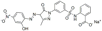 sodium 2-[[[3-[4,5-dihydro-4-[(2-hydroxy-4-nitrophenyl)azo]-3-methyl-5-oxo-1H-pyrazol-1-yl]phenyl]sulphonyl]amino]benzoate CAS#: 6054-90-6