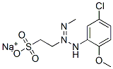 sodium 2-[3-(5-chloro-2-methoxyphenyl)-1-methyltriazen-2-yl]ethanesulphonate CAS#: 67599-11-5