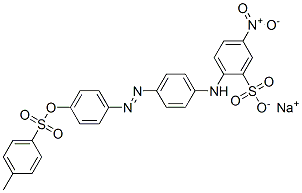 sodium 2-[[4-[[4-[[p-tolylsulphonyl]oxy]phenyl]azo]phenyl]amino]-5-nitrobenzenesulphonate CAS#: 67907-13-5