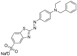 sodium 2-[[4-(benzylethylamino)phenyl]azo]benzothiazole-5-sulphonate CAS#: 69412-86-8