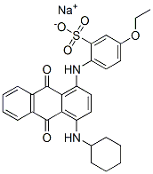 sodium 2-[[4-(cyclohexylamino)-9,10-dihydro-9,10-dioxo-1-anthryl]amino]-5-ethoxybenzenesulphonate CAS#: 68214-62-0