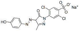 sodium 2,5-dichloro-4-[4,5-dihydro-4-[(4-hydroxyphenyl)azo]-3-methyl-5-oxo-1H-pyrazol-1-yl]benzenesulphonate CAS#: 67875-29-0