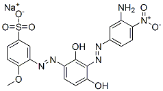 sodium 3-[[3-[(3-amino-4-nitrophenyl)azo]-2,4-dihydroxyphenyl]azo]-4-methoxybenzenesulphonate CAS#: 67786-15-6