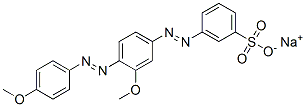 sodium 3-[[3-methoxy-4-[(4-methoxyphenyl)azo]phenyl]azo]benzenesulphonate CAS#: 63405-85-6