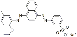 sodium 3-[[4-[(2-ethoxy-5-methylphenyl)azo]-1-naphthyl]azo]benzenesulphonate CAS#: 68959-00-2