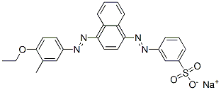 sodium 3-[[4-[(4-ethoxy-m-tolyl)azo]-1-naphthyl]azo]benzenesulphonate CAS#: 68214-55-1