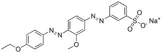 sodium 3-[[4-[(4-ethoxyphenyl)azo]-3-methoxyphenyl]azo]benzenesulphonate CAS#: 66214-48-0