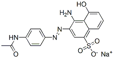 sodium 3-[[4-acetamidophenyl]azo]-4-amino-5-hydroxynaphthalene-1-sulphonate CAS#: 69847-52-5