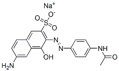 sodium 3-[[4-acetamidophenyl]azo]-6-amino-4-hydroxynaphthalene-2-sulphonate CAS#: 67893-46-3