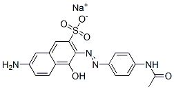 sodium 3-[[4-acetamidophenyl]azo]-7-amino-4-hydroxynaphthalene-2-sulphonate CAS#: 68201-76-3