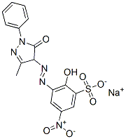 sodium 3-[(4,5-dihydro-3-methyl-5-oxo-1-phenyl-1H-pyrazol-4-yl)azo]-2-hydroxy-5-nitrobenzenesulphonate CAS#: 6054-86-0