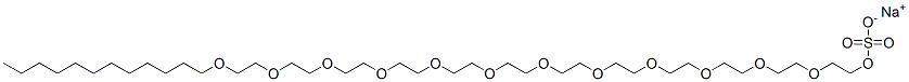 sodium 3,6,9,12,15,18,21,24,27,30,33,36-dodecaoxaoctatetracontyl sulphate CAS#: 66161-57-7