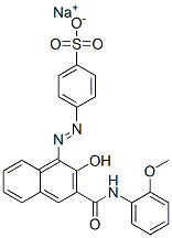 sodium 4-[[2-hydroxy-3-[(2-methoxyphenyl)carbamoyl]-1-naphthyl]azo]benzenesulphonate CAS#: 68399-96-2