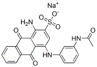 sodium 4-[[3-(acetylamino)phenyl]amino]-1-amino-9,10-dihydro-9,10-dioxoanthracene-2-sulphonate CAS#: 70571-81-2