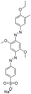 sodium 4-[[4-[(4-ethoxy-m-tolyl)azo]-2,5-dimethoxyphenyl]azo]benzenesulphonate CAS#: 68444-09-7