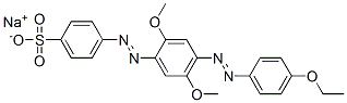 sodium 4-[[4-[(4-ethoxyphenyl)azo]-2,5-dimethoxyphenyl]azo]benzenesulphonate CAS#: 67875-02-9