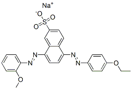 sodium 5-[(4-ethoxyphenyl)azo]-8-[(2-methoxyphenyl)azo]naphthalene-2-sulphonate CAS#: 68227-62-3