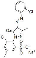 sodium 5-chloro-4-[4-[(2-chlorophenyl)azo]-4,5-dihydro-3-methyl-5-oxo-1H-pyrazol-1-yl]toluene-3-sulphonate CAS#: 6359-55-3