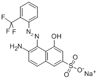 sodium 6-amino-4-hydroxy-5-[[2-(trifluoromethyl)phenyl]azo]naphthalene-2-sulphonate CAS#: 67786-14-5