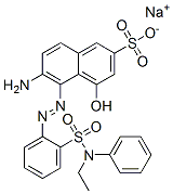 sodium 6-amino-5-[[2-[(ethylphenylamino)sulphonyl]phenyl]azo]-4-hydroxynaphthalene-2-sulphonate CAS#: 70865-30-4