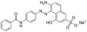 sodium 6-amino-5-[[4-(benzoylamino)phenyl]azo]-4-hydroxynaphthalene-2-sulphonate CAS#: 67875-13-2
