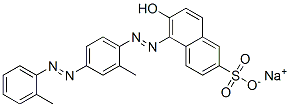 sodium 6-hydroxy-5-[[4-(o-tolylazo)-o-tolyl]azo]naphthalene-2-sulphonate CAS#: 7357-71-3