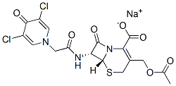 sodium (6R-trans)-3-(acetoxymethyl)-7-[(3,5-dichloro-4-oxo-1(4H)-pyridyl)acetamido]-8-oxo-5-thia-1-azabicyclo[4.2.0]oct-2-ene-2-carboxylate CAS#: 67763-91-1