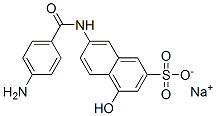 sodium 7-[(4-aminobenzoyl)amino]-4-hydroxynaphthalene-2-sulphonate CAS#: 67786-17-8