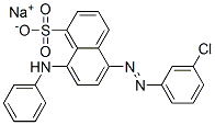 sodium 8-anilino-5-[(3-chlorophenyl)azo]naphthalene-1-sulphonate CAS#: 67875-11-0