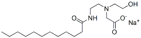 sodium N-(2-hydroxyethyl)-N-[2-[(1-oxododecyl)amino]ethyl]glycinate CAS#: 66161-62-4