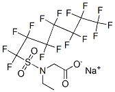 sodium N-ethyl-N-[(pentadecafluoroheptyl)sulphonyl]glycinate CAS#: 68555-71-5
