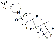 sodium N-ethyl-N-[(tridecafluorohexyl)sulphonyl]glycinate CAS#: 68555-70-4